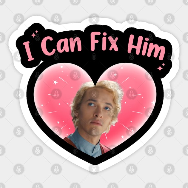 I Can Fix Him Vintage Coriolanus Snow President Snow Sticker by Hoahip